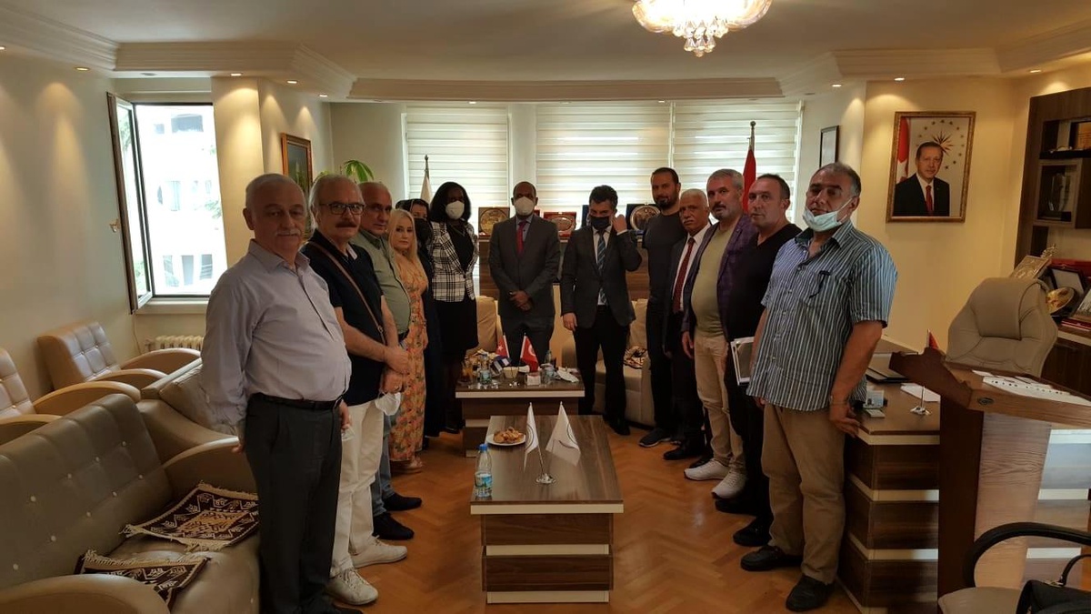 Küba Büyük Elçiliği\'nden SANKON \'A ziyaret