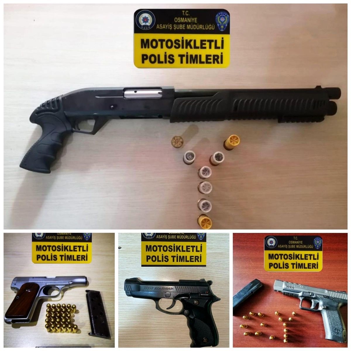 Osmaniye\'de şok uygulamalarda 4 silah ele geçirildi