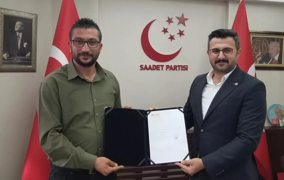 Saadet Partisi Hacılar İlçe Başkanlığında görev değişimi