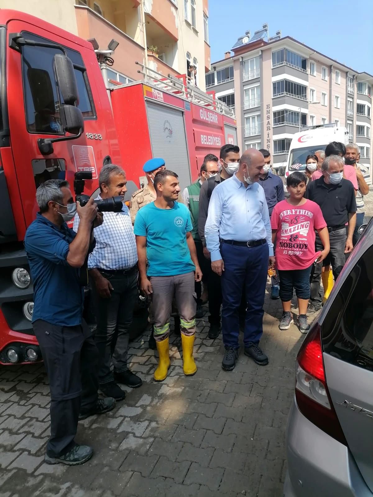 Bozkurt\'ta bulunan ekiplere Bakan\'dan teşekkür