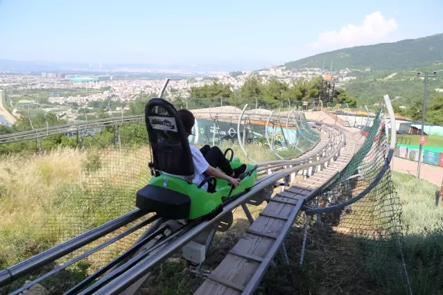 Bursa'daki macera parkı adrenalin yaşamak isteyenlerin adresi oldu