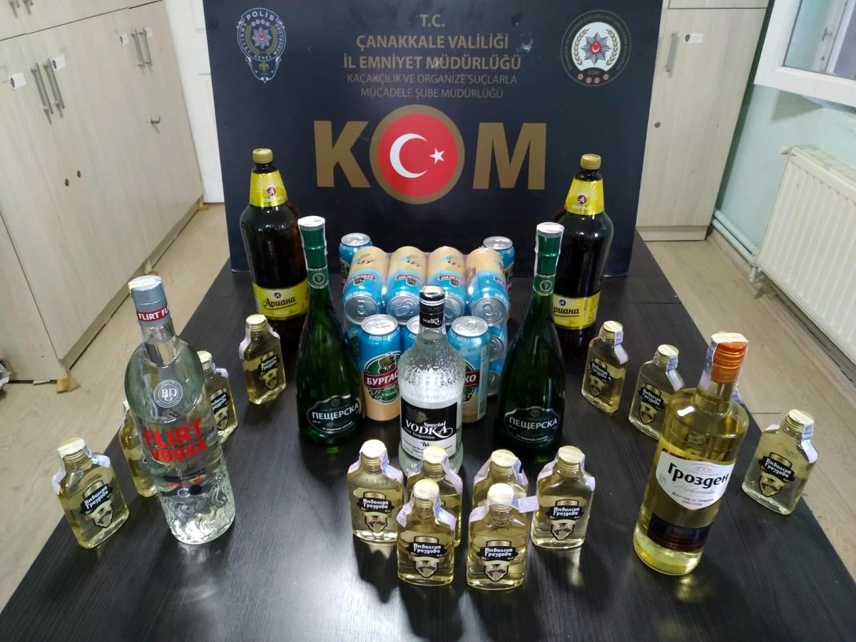 Son dakika haberi! Gelibolu\'da kaçak içki operasyonu