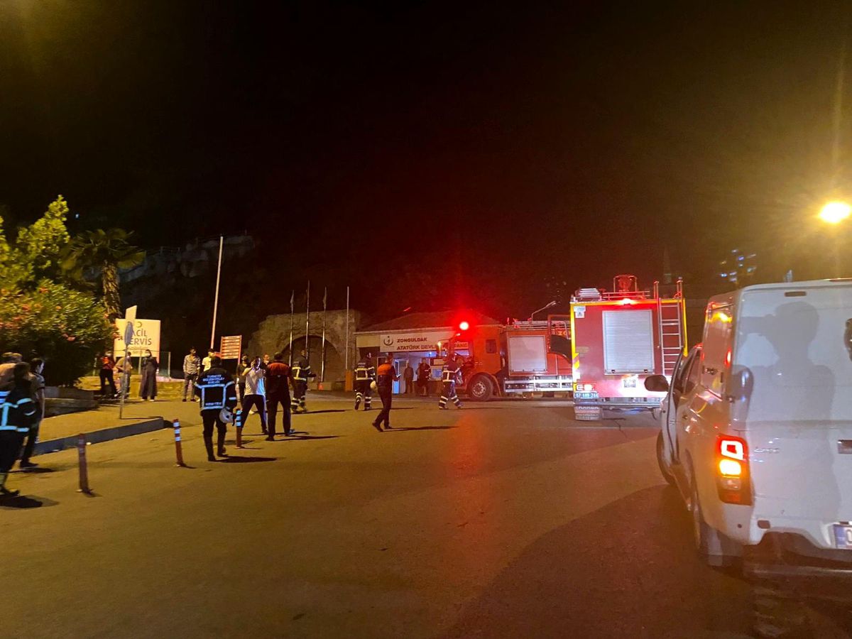 Son dakika... Hastane inşaatında yangın ihbarı yapıldı, gerçek olay yerine gelince anlaşıldı