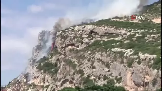 Son dakika haberleri | Hatay'da makilik alanda yangın çıktı