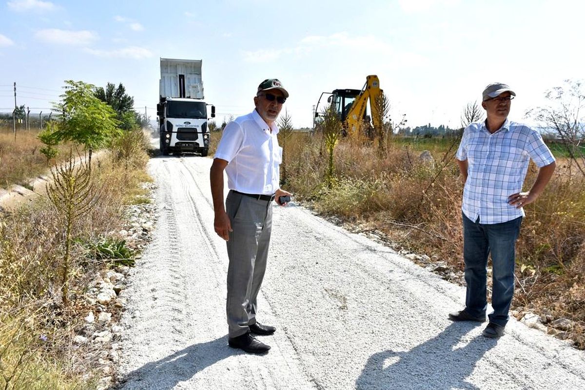 İnönü Belediyesi yol yapım çalışmalarına aralıksız devam ediyor