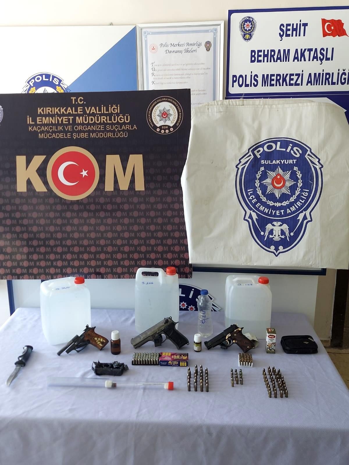 Kırıkkale\'de 12,5 litre kaçak alkol ele geçirildi