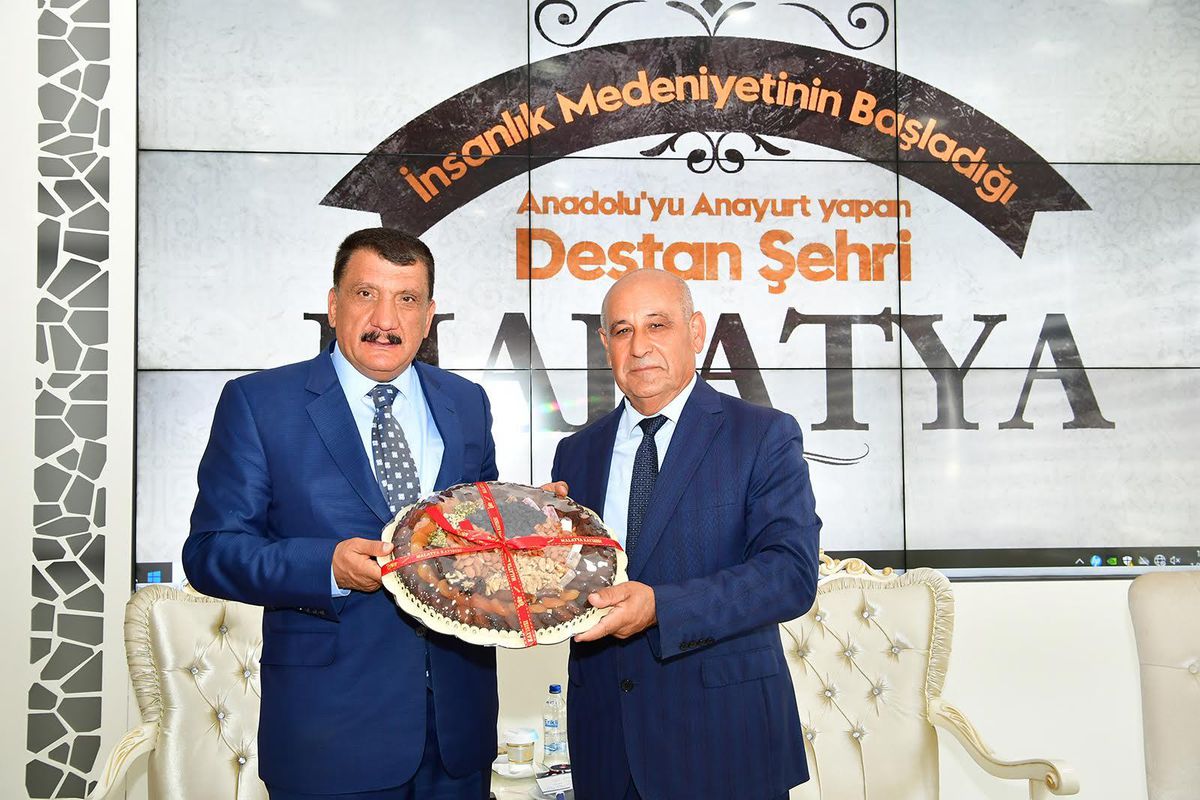 KKTC Gönyeli Belediye Başkanı Benli\'den Başkan Gürkan\'a ziyaret