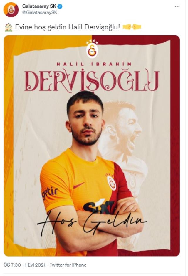 Son Dakika: Galatasaray, Halil Dervişoğlu'nu kiralık olarak renklerine bağladı