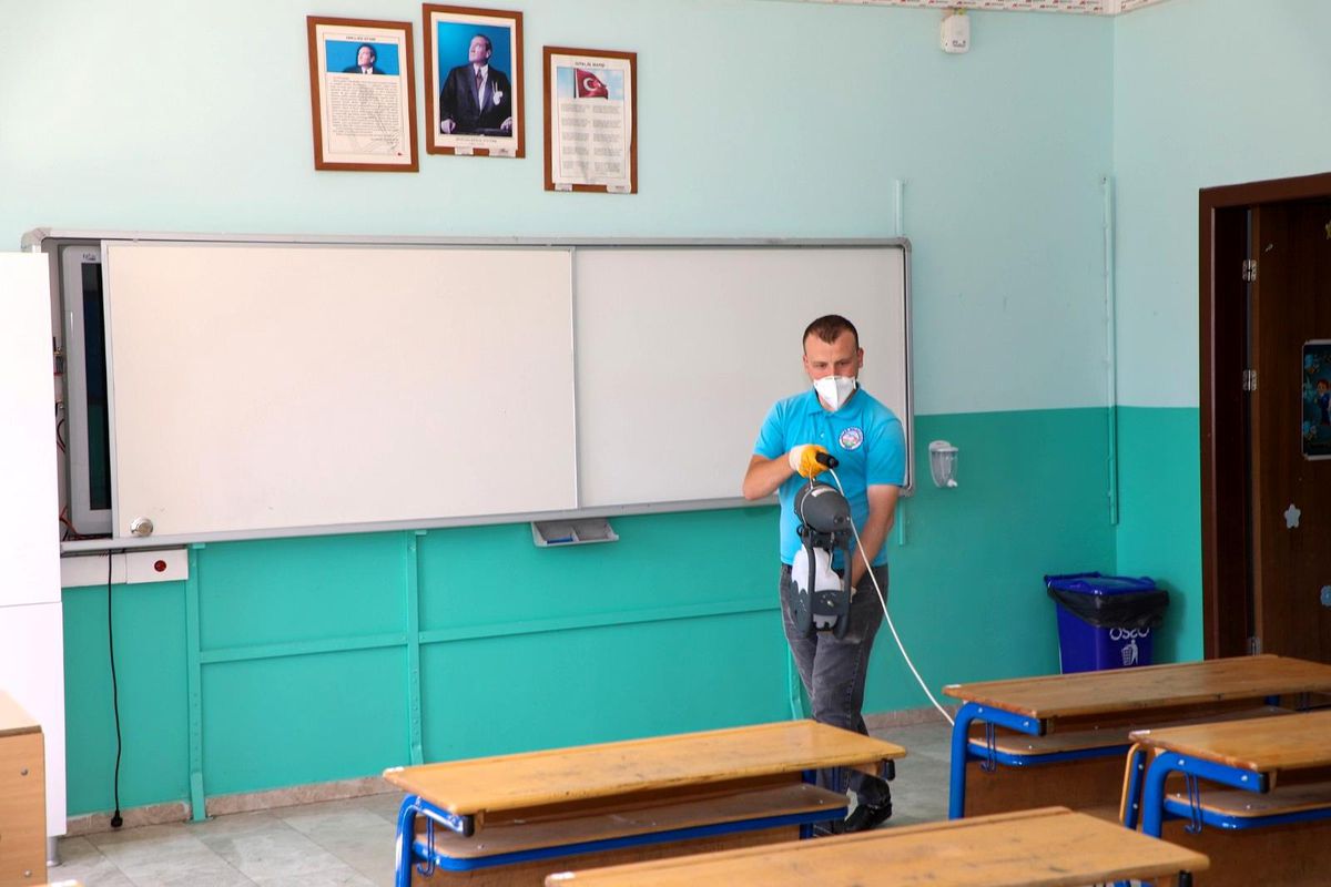 Talas\'ta okullar yüzyüze eğitime hazır