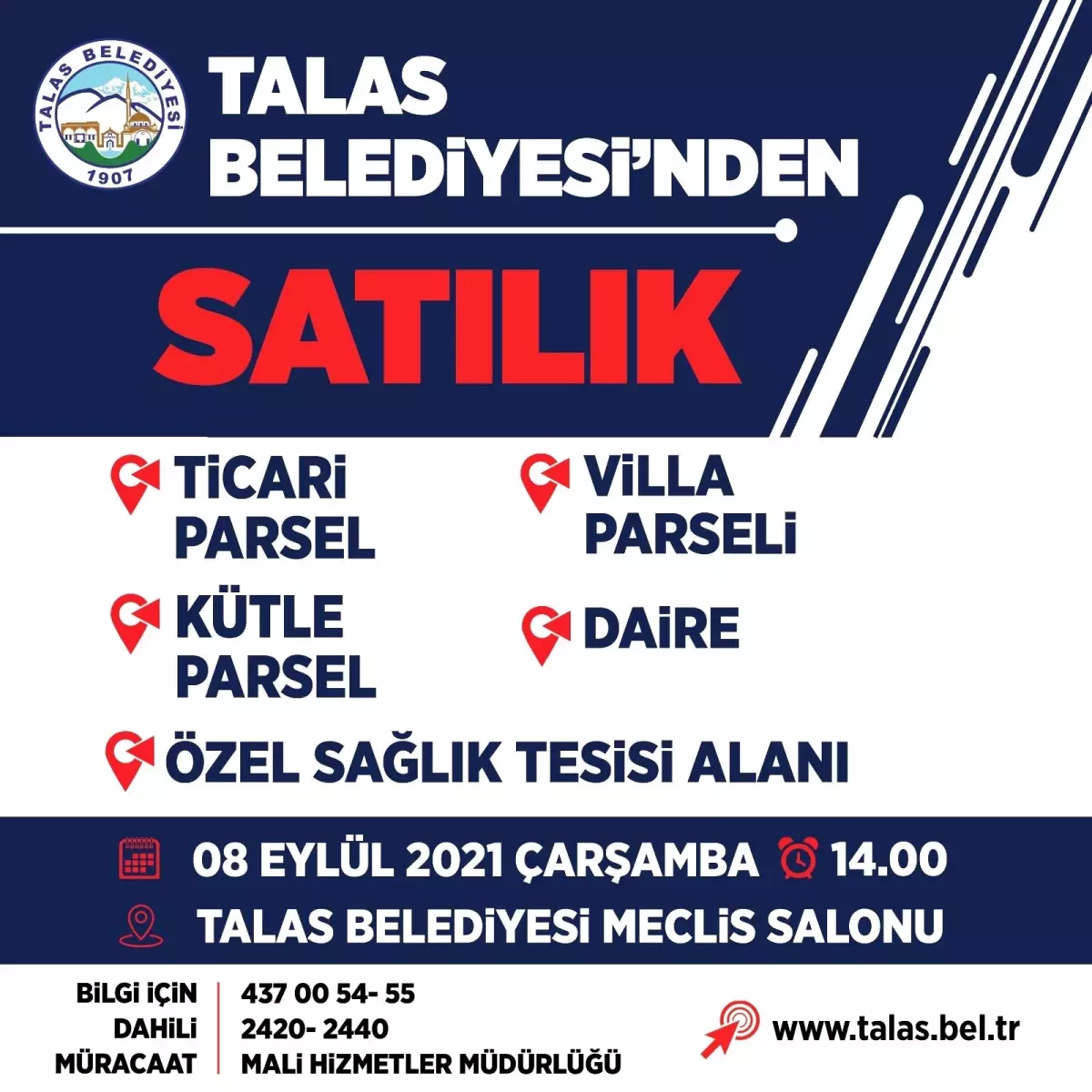 Talas\'tan yatırımcılara büyük fırsat