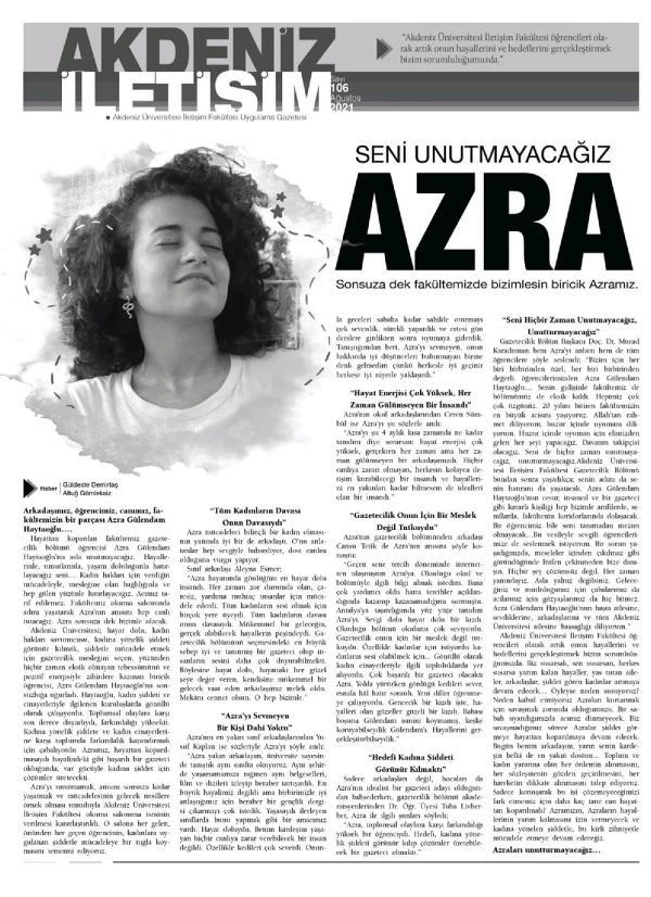 Arkadaşları, acımasızca katledilen Azra'nın haberini kaleme aldı: Bazı yazılar gözyaşlarıyla yazılır