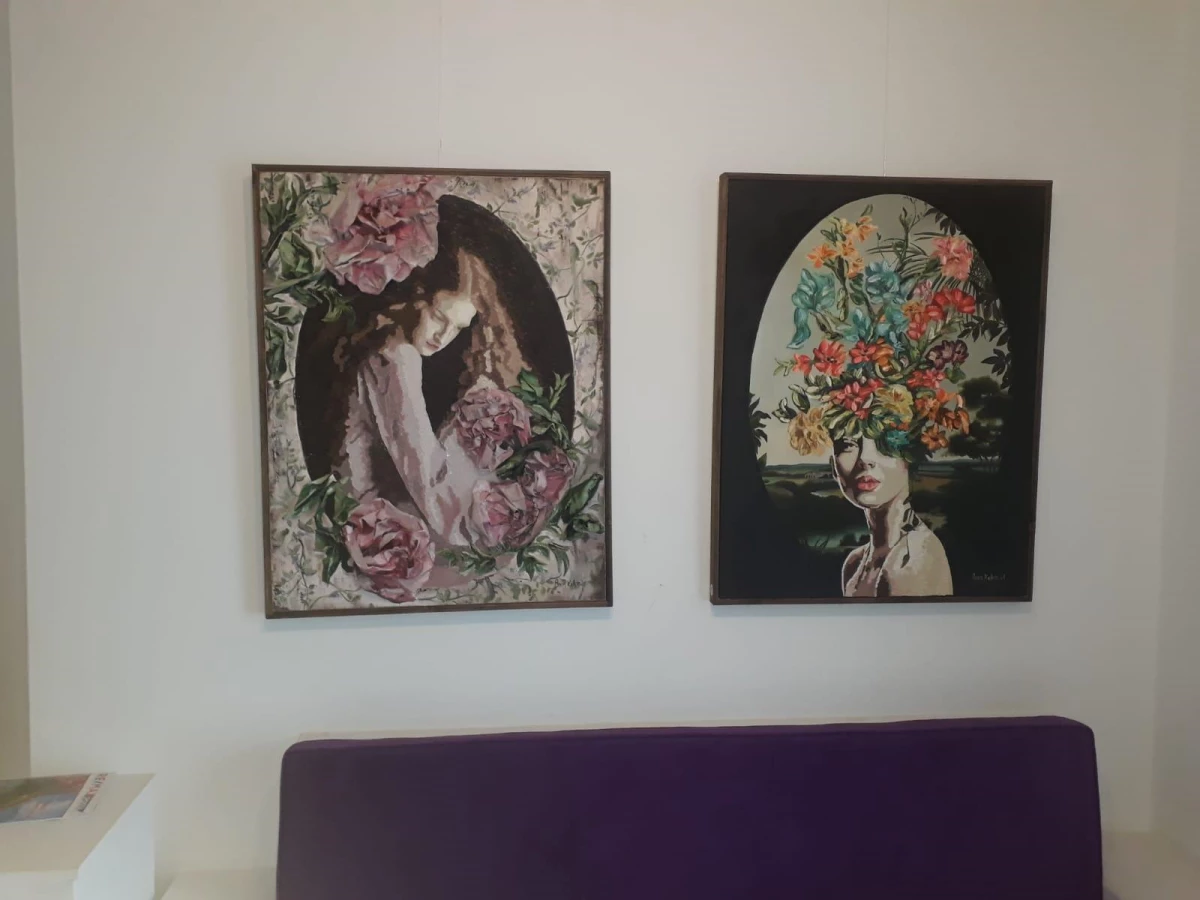 Bodrum\'da ressam Pınar Kalem\'in 32\'inci kişisel sergisi açıldı