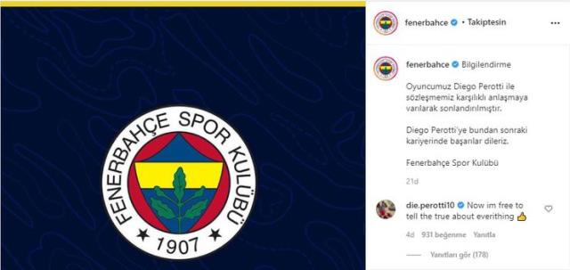 Diego Perotti, Fenerbahçe'yi açık açık tehdit etti! Ortalık karışacak