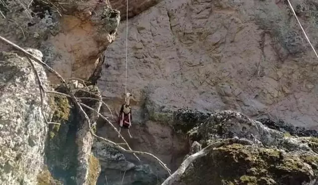 Son dakika haberleri! İzmir'de filmleri aratmayan keçi kurtarma operasyonu