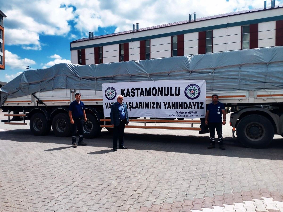 Muğla, Kastamonu\'ya Desteğe Devam Ediyor