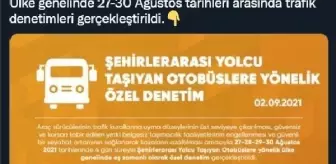 Şehirler arası yolcu otobüslerine özel denetim yapıldı
