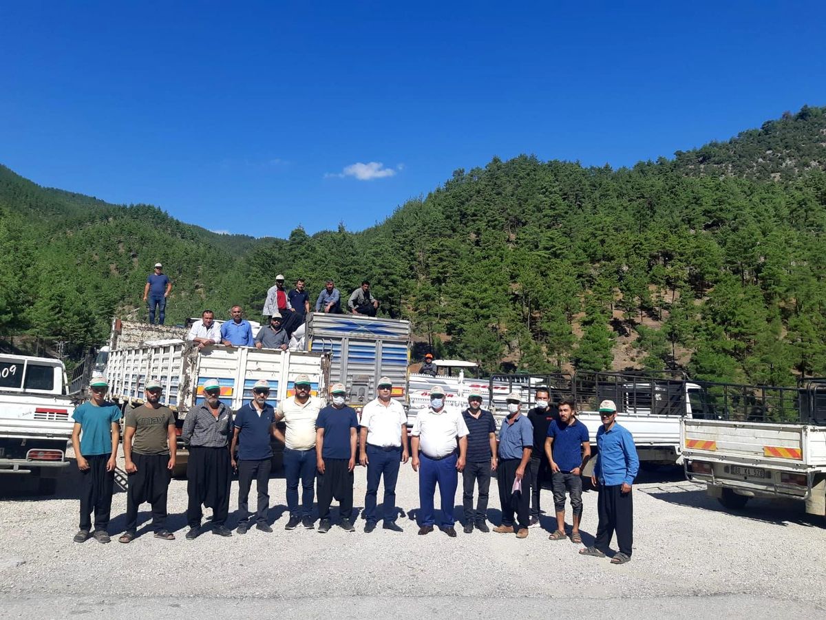 Feke\'de üreticilere yem desteği