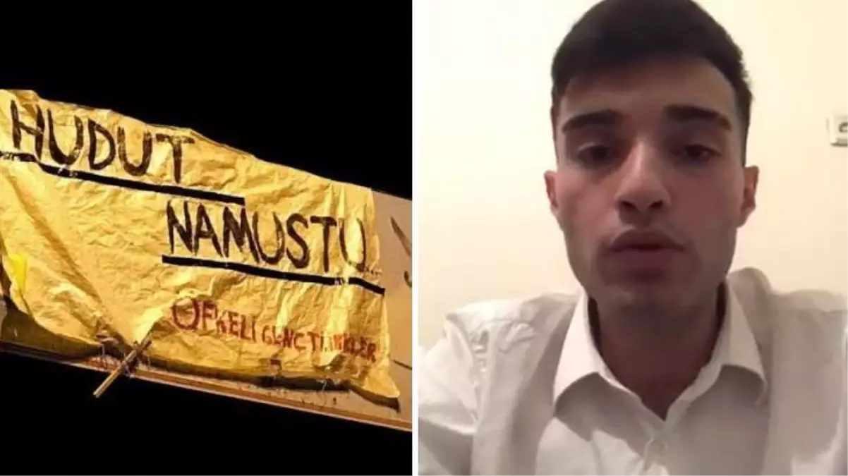 "Hudut namustur" pankartı asan gencin itirafı: Bana bu pankartı İYİ Parti İstanbul İl Başkanı Buğra Kavuncu astırdı