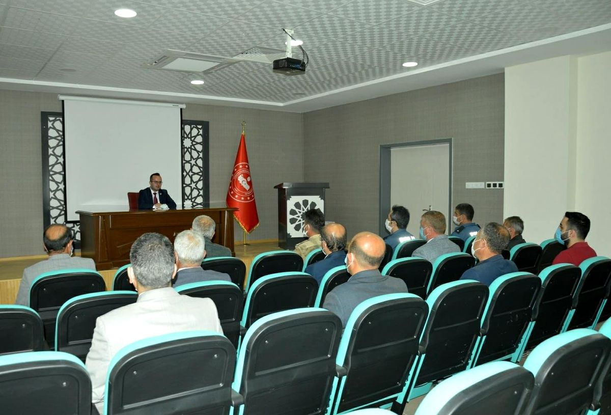Kaymakam Aslantürk kurum amirleriyle bir araya geldi