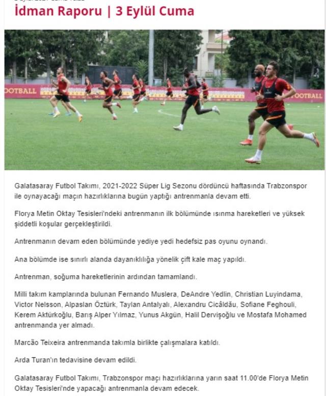 Kerem Aktürkoğlu'na saldıran Marcao, ilk kez takımla çalıştı