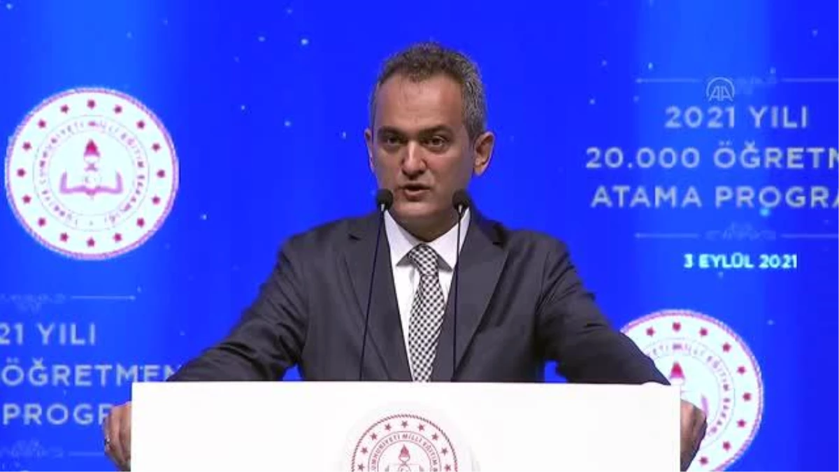 Milli Eğitim Bakanı Mahmut Özer, 2021 yılı Öğretmen Atama Töreni\'nde konuştu (1)