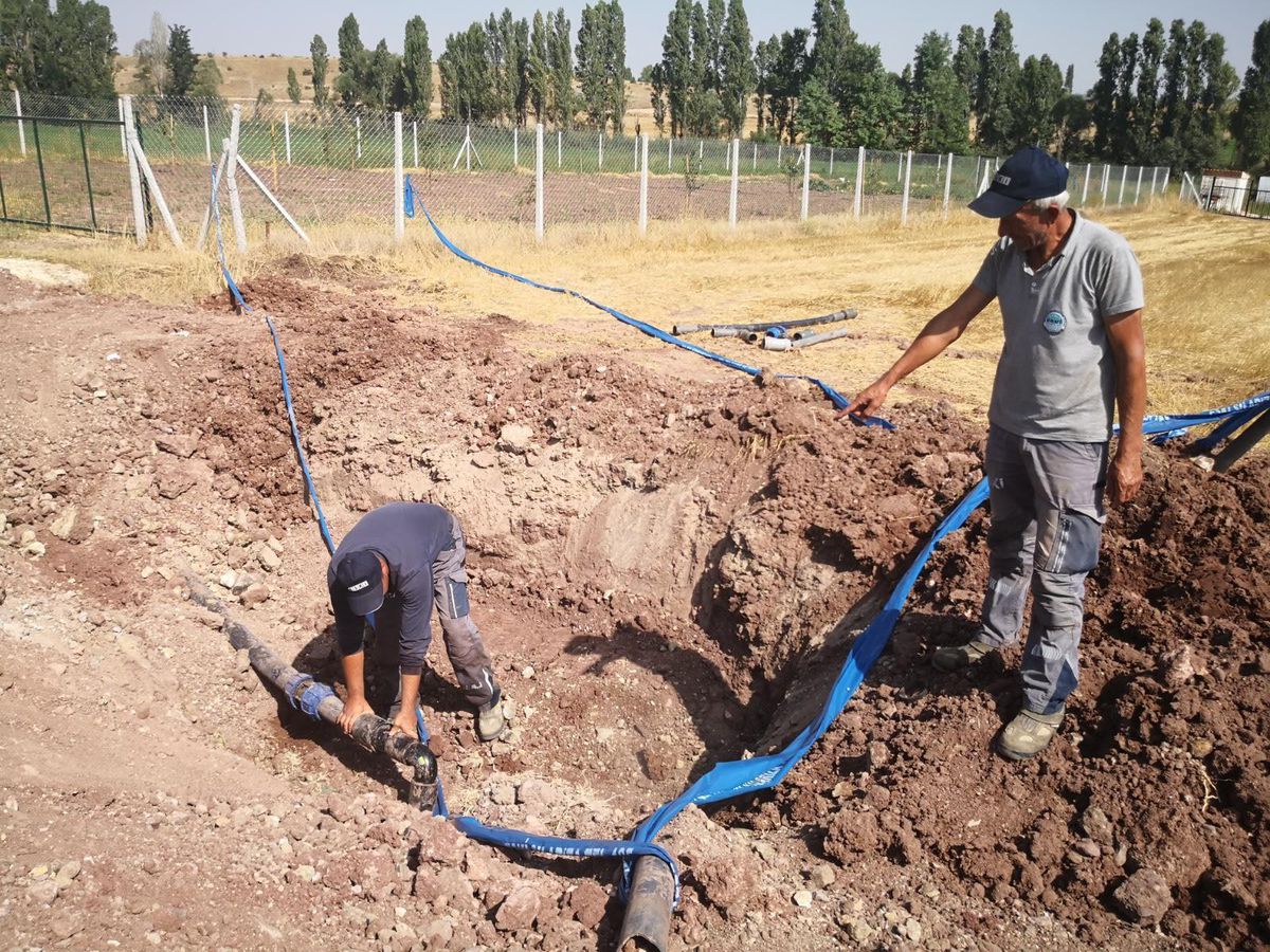 Mollaoğlu Mahallesi\'nde kaptaj çalışmalarını tamamlayarak içme ve kullanma suyuna ulaştı