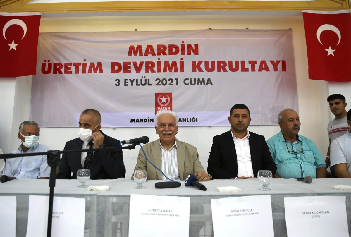 Vatan Partisi Genel Başkanı Perinçek, Mardin\'de "Üretim Devrimi Kurultayı"na katıldı