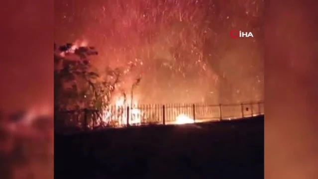 Dünyaca ünlü falezlerde bulunan park alev alev yandı