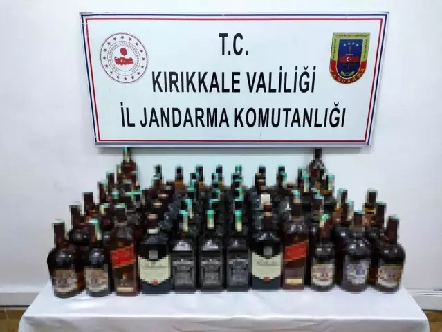 Kırıkkale'de 69 litre kaçak içki ele geçirildi