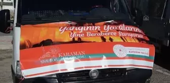 Manavgat'a üç yardım kamyoneti gönderildi