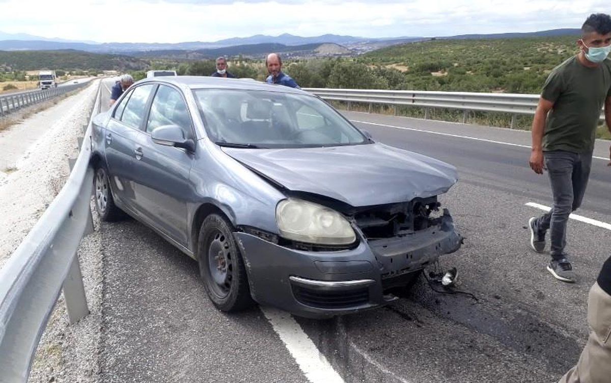 Son dakika haberleri... Tavşanlı\'da trafik kazası: 1 yaralı