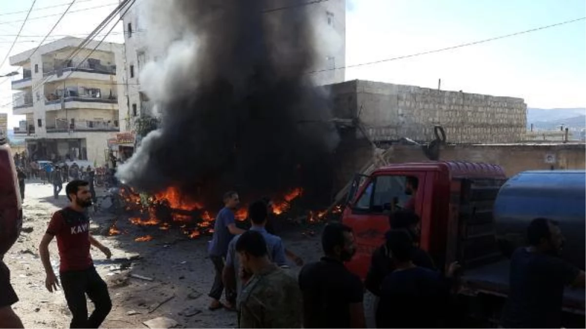 Afrin\'de park halindeki araç patlatıldı: 3 ölü, 6 yaralı