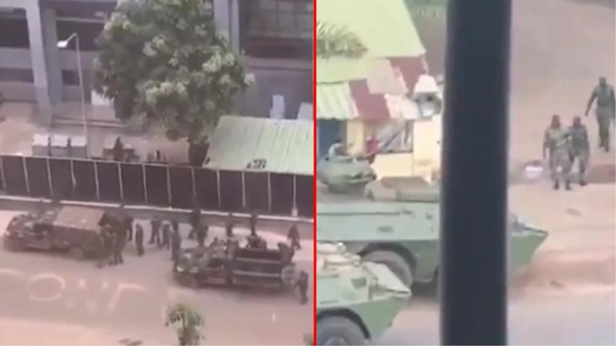 Son dakika: Gine\'de darbe girişimi! Askerler sokağa indi, şehir merkezine girişler kapatıldı