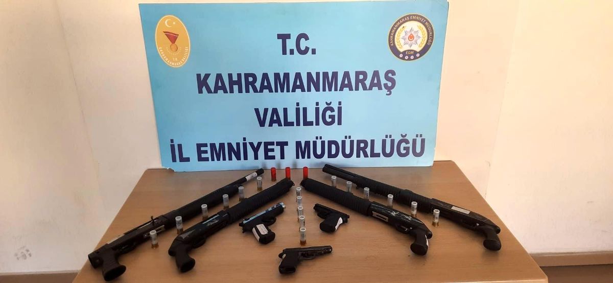 Kahramanmaraş\'ta 19 silah ele geçirildi
