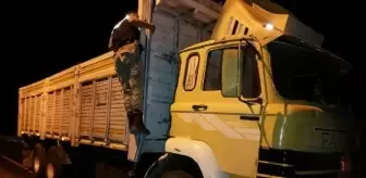 Kamyon kasasında 40 kaçak göçmen yakalandı