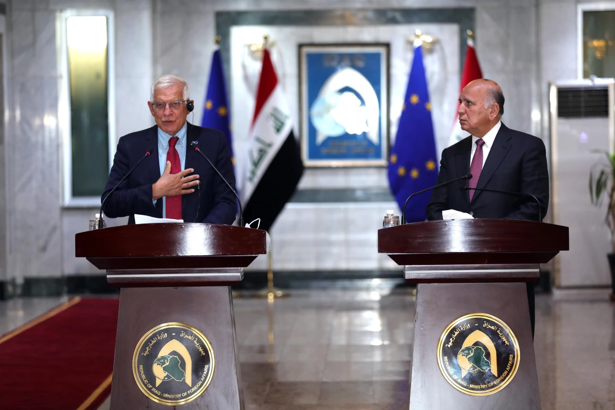 AB Yüksek Temsilcisi Borrell Bağdat\'ta Irak Dışişleri Bakanı Hüseyin ile görüştü