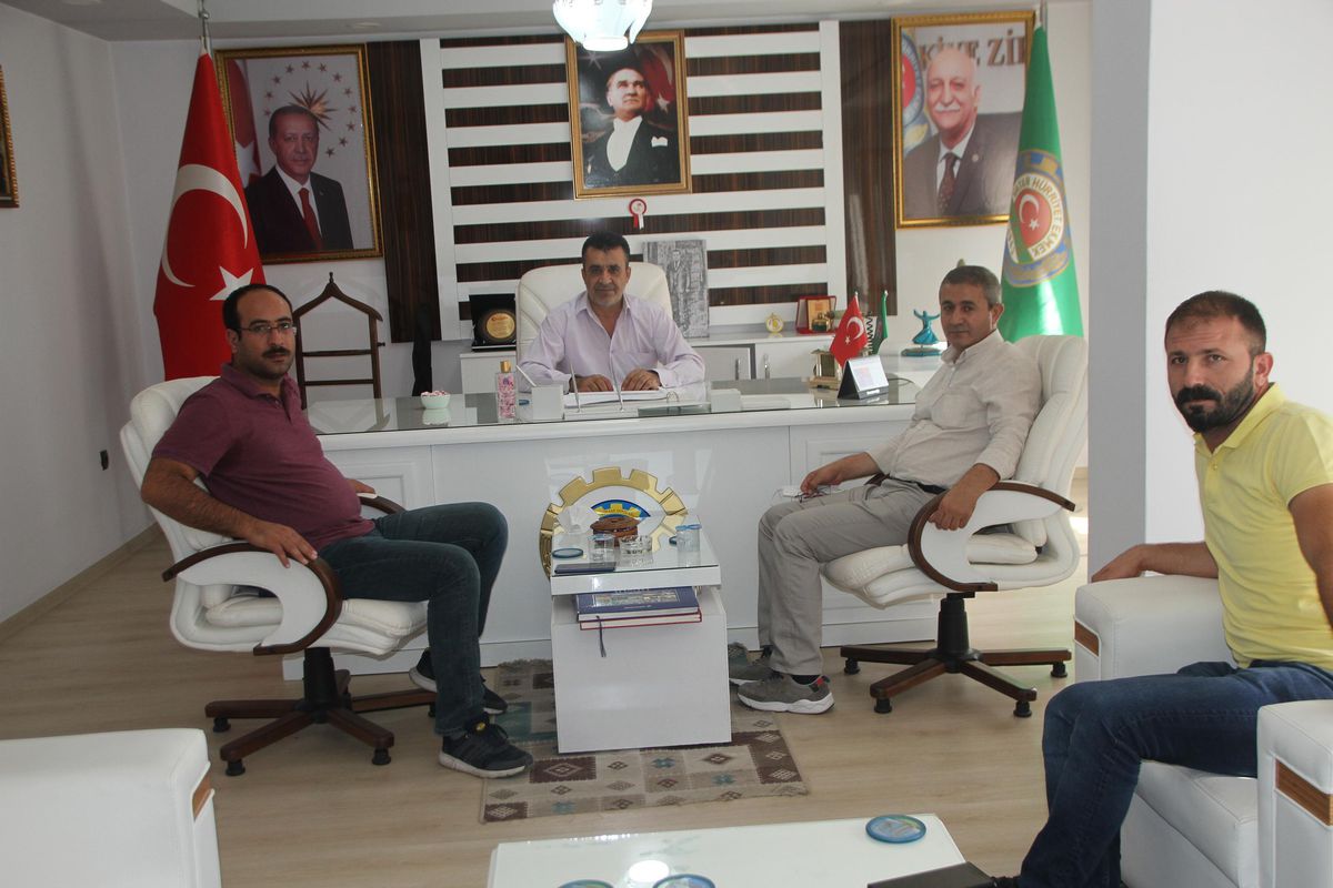Ağrı Şeker Fabrikası Müdürü Bayram, Malazgirt Ziraat Odası\'nı ziyaret etti