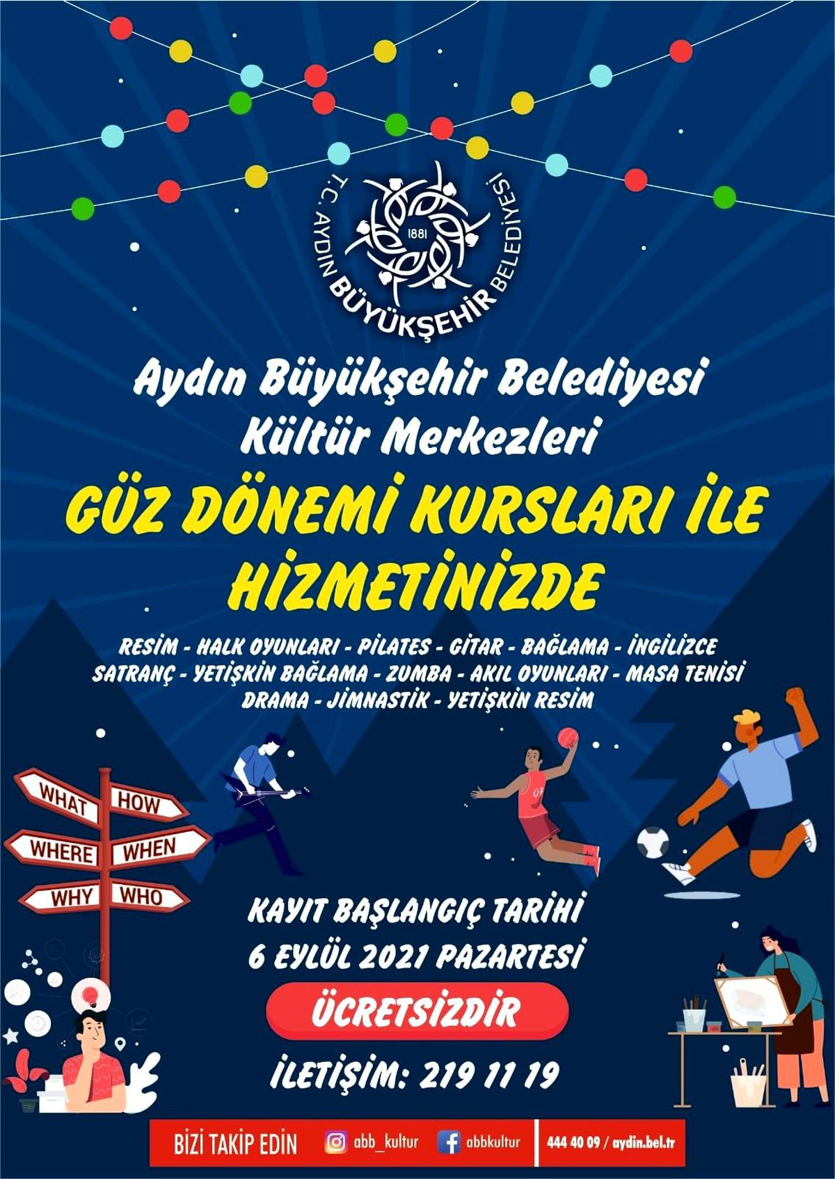 Büyükşehir\'in güz dönemi kursları başlıyor