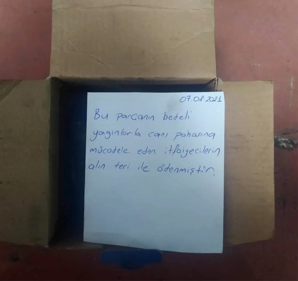 Son dakika haberi! Çanakkale\'ye duygulandıran kargo: "Bu parçanın bedeli itfaiyecilerin alın teri ile ödenmiştir"