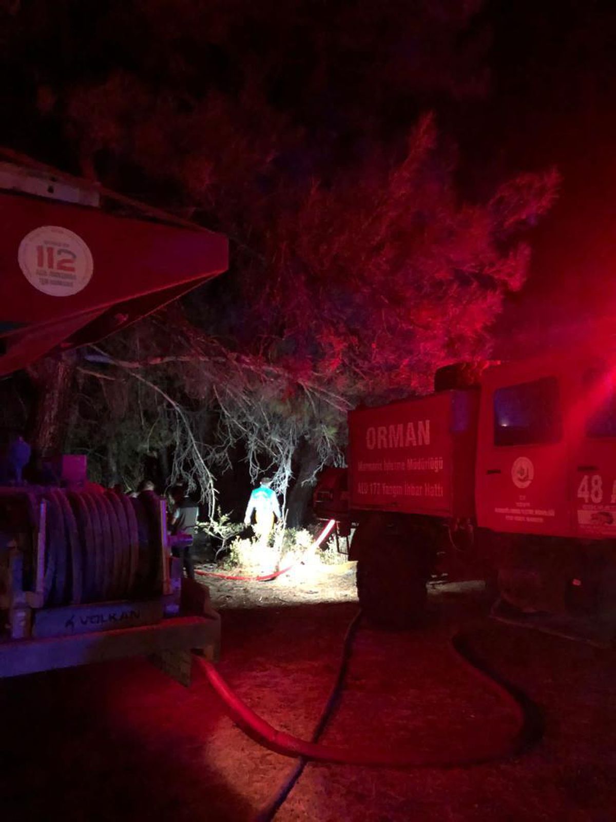 Datça\'da çıkan orman yangını söndürüldü