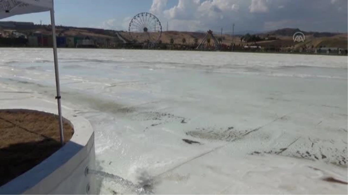 KAHRAMANMARAŞ - EXPO 2023 kapsamında yapımı tamamlanan Kristal Lagün Havuzu 45 günde dolacak