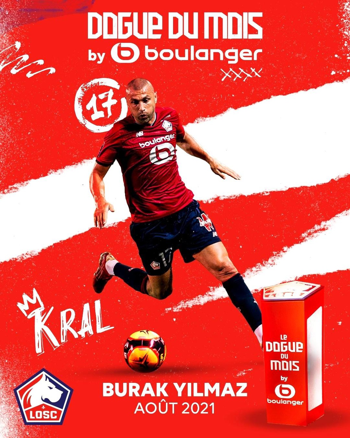 Lille\'de ağustos ayının futbolcusu Burak Yılmaz oldu
