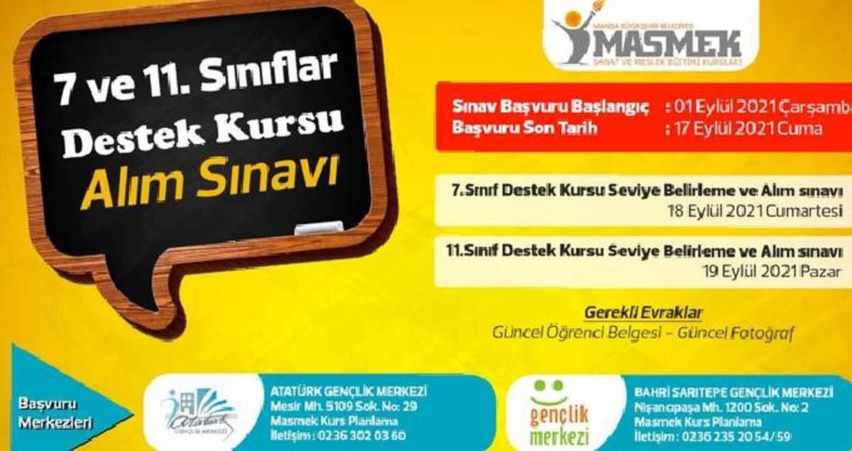 7. ve 11. Sınıf Öğrencileri, bu haber sizin için
