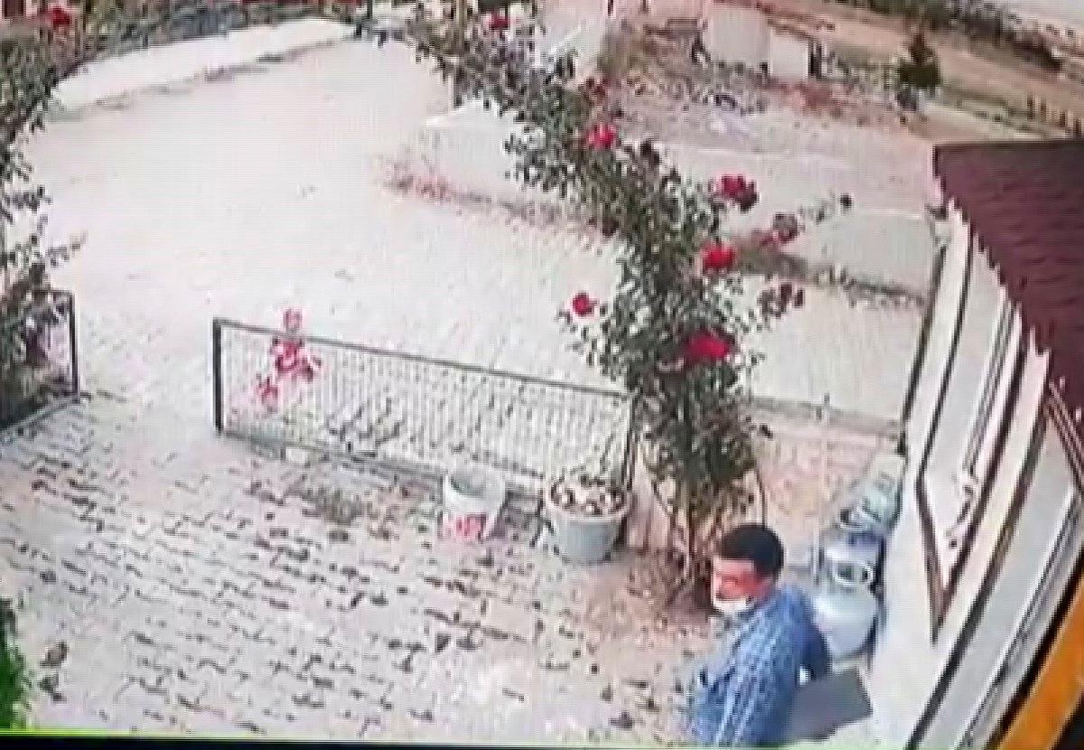 Bilgisayar hırsızlığı güvenlik kamerasına yansıdı
