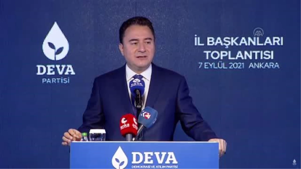 DEVA Partisi Genel Başkanı Babacan, 5. İl Başkanları Toplantısı\'nda konuştu