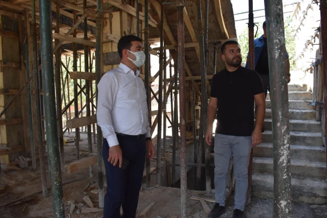 Mardin'de Kütüphane Bilgi Evi yapım çalışması devam ediyor