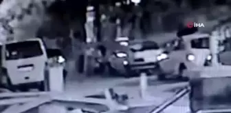 Motokurye gibi davranan şahısların oto hırsızlık teşebbüsü kamerada