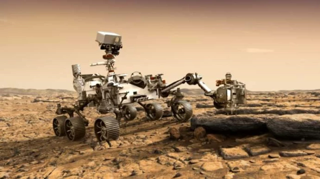 Nasa: Mars Gezgini Kaya Numunesi Topladı 