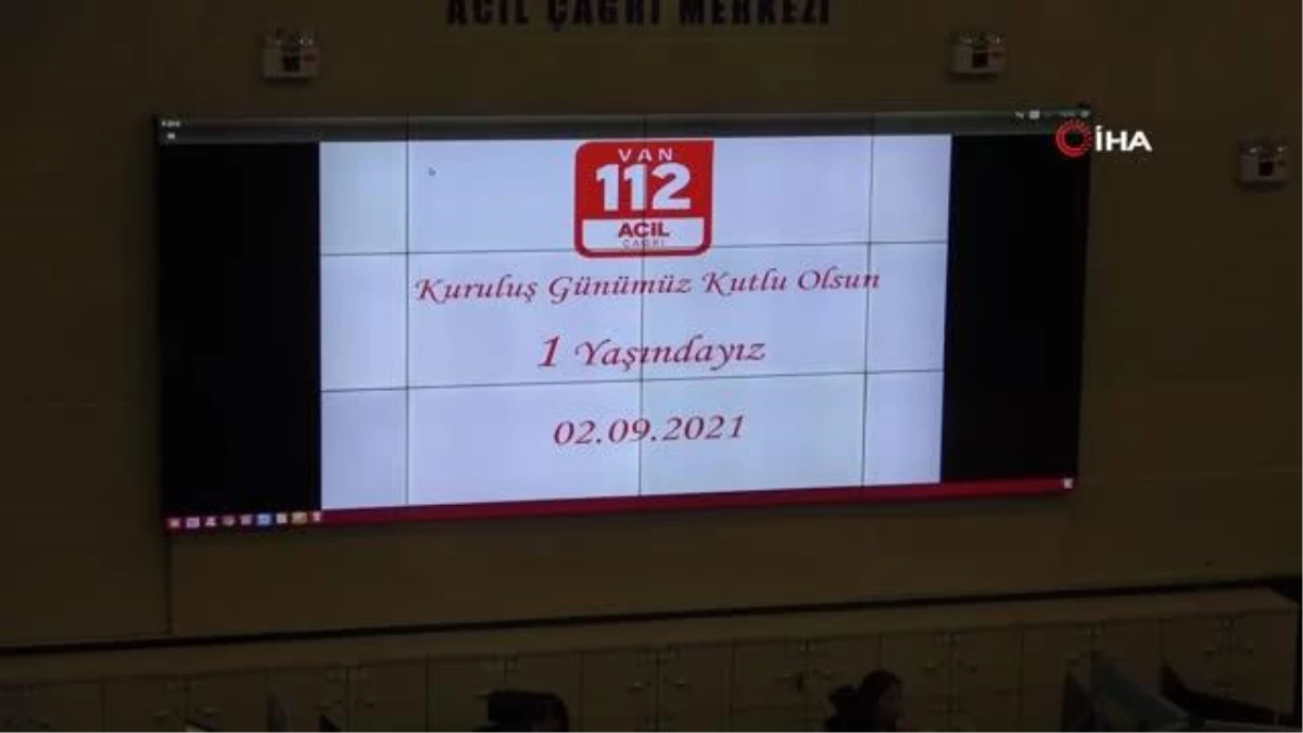 Van\'da 112 Acil Çağrı Merkezine bir yılda 2 milyon çağrı düştü