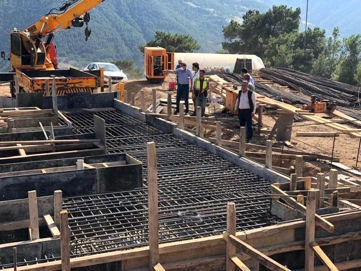 Amasya Belediyesi\'nin Akdağ\'da kuracağı HES inşaatı sürüyor